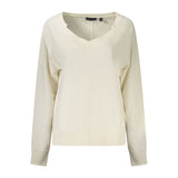 North Sails White Cotton Women's Sweatshirt - Stylish & Sustainable