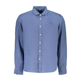 North Sails Blue Linen Men's Shirt - Effortless Sophistication