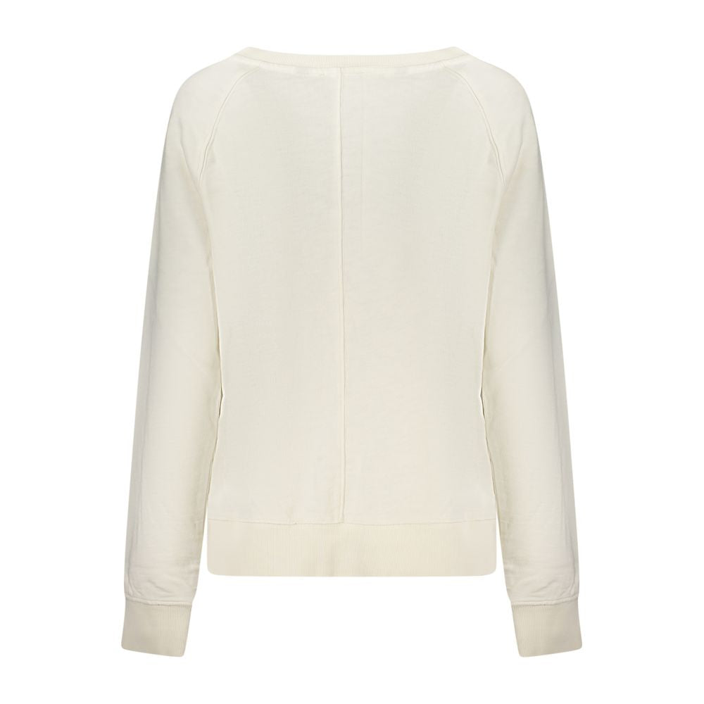 North Sails White Cotton Women's Sweatshirt - Stylish & Sustainable