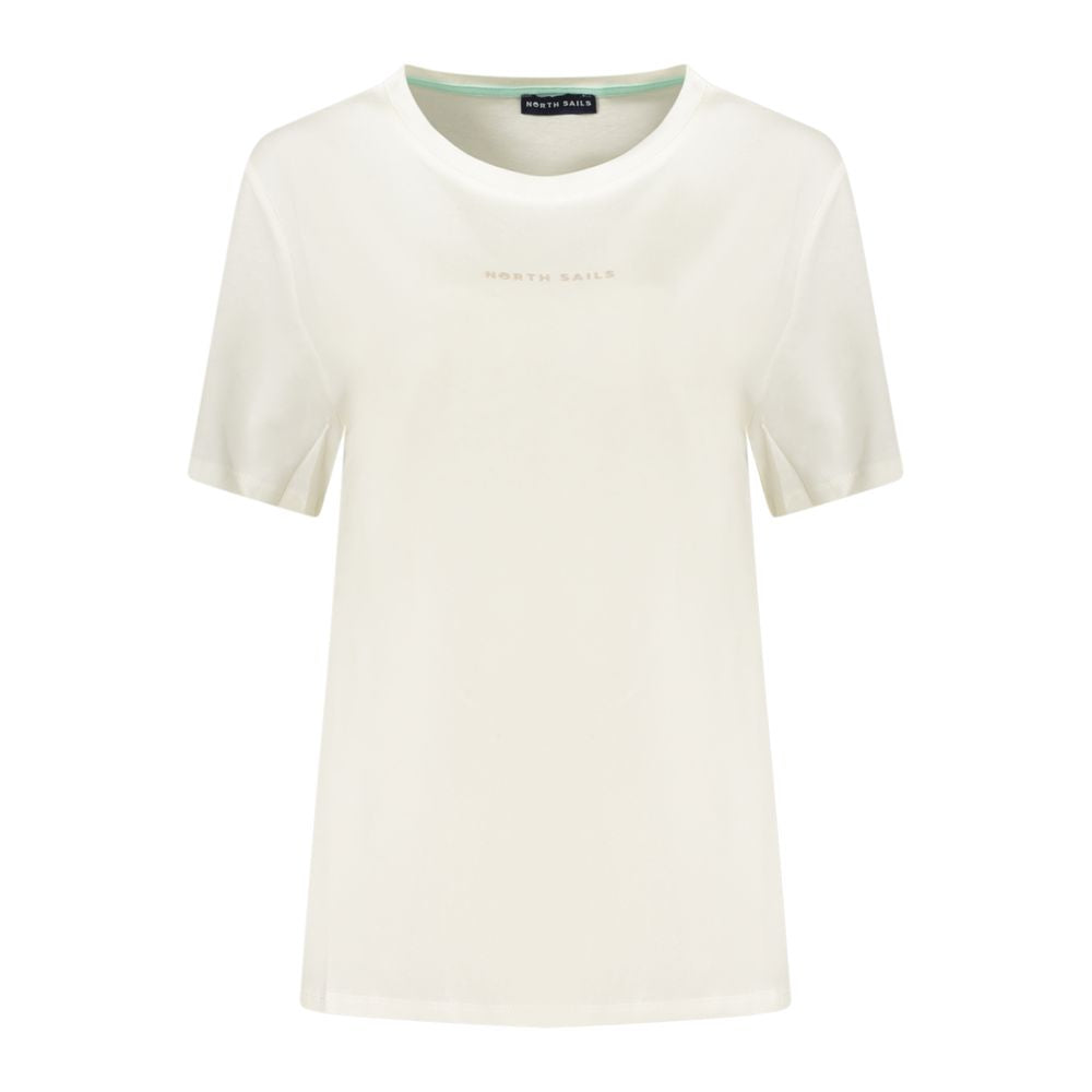 T-shirt en coton blanc pour femmes North Sails Bianco