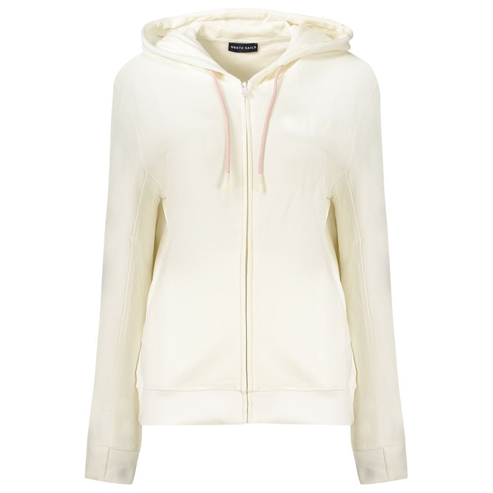 North Sails White Cotton Women's Sweatshirt - Stylish & Comfortable