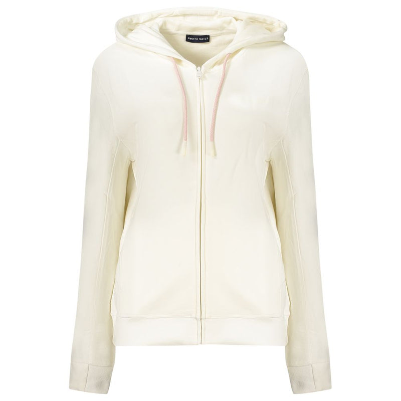 North Sails White Cotton Women's Sweatshirt - Stylish & Comfortable