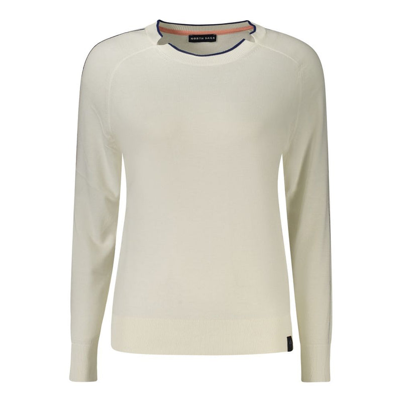 North Sails Bianco Viscosa Women's Top - Chic Long-Sleeved Style