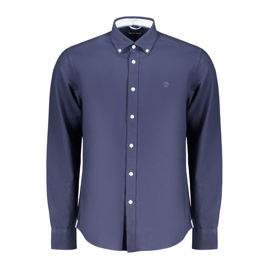 North Sails Blue Cotton Men's Long Sleeve Shirt