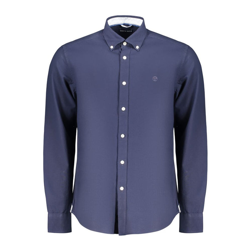 North Sails Blue Cotton Long Sleeve Shirt for Men