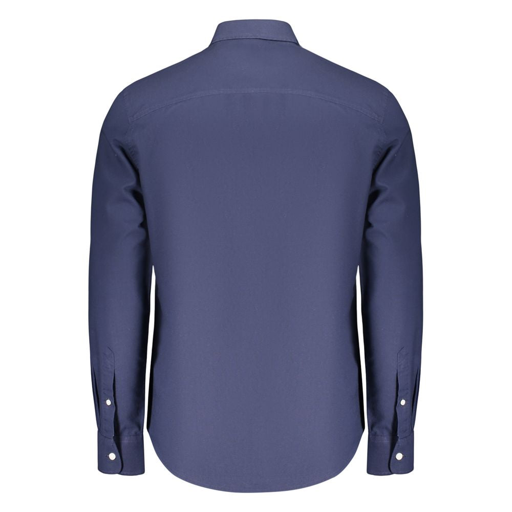 North Sails Blue Cotton Men's Long Sleeve Shirt