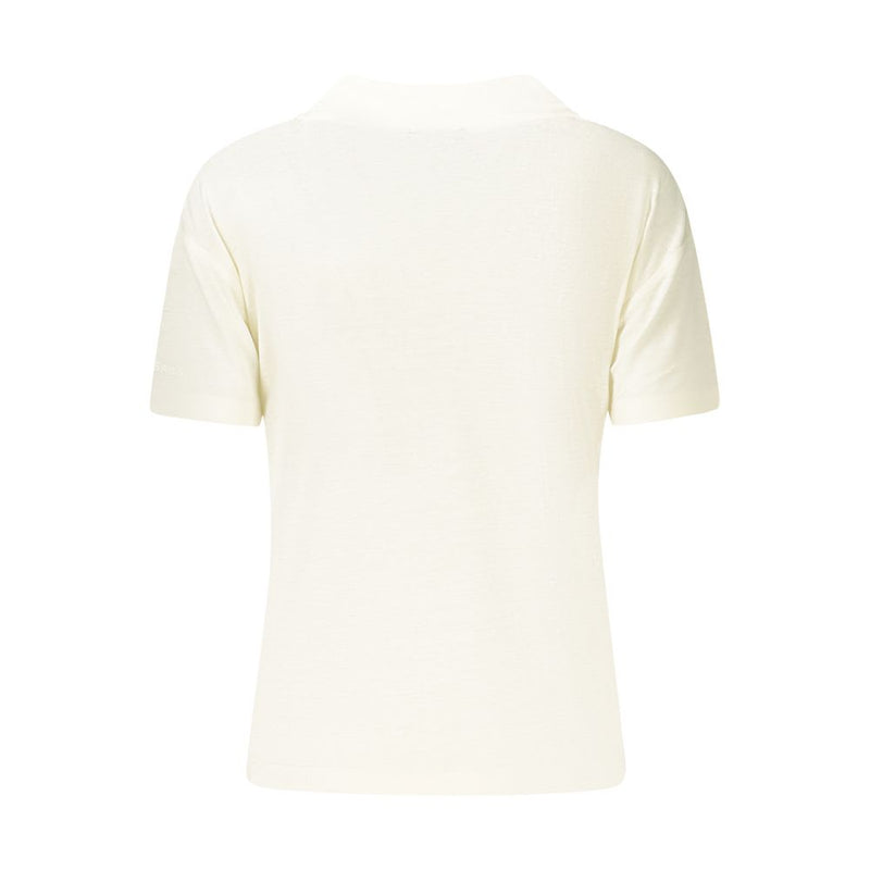 North Sails White Linen T-Shirt - Stylish & Sustainable