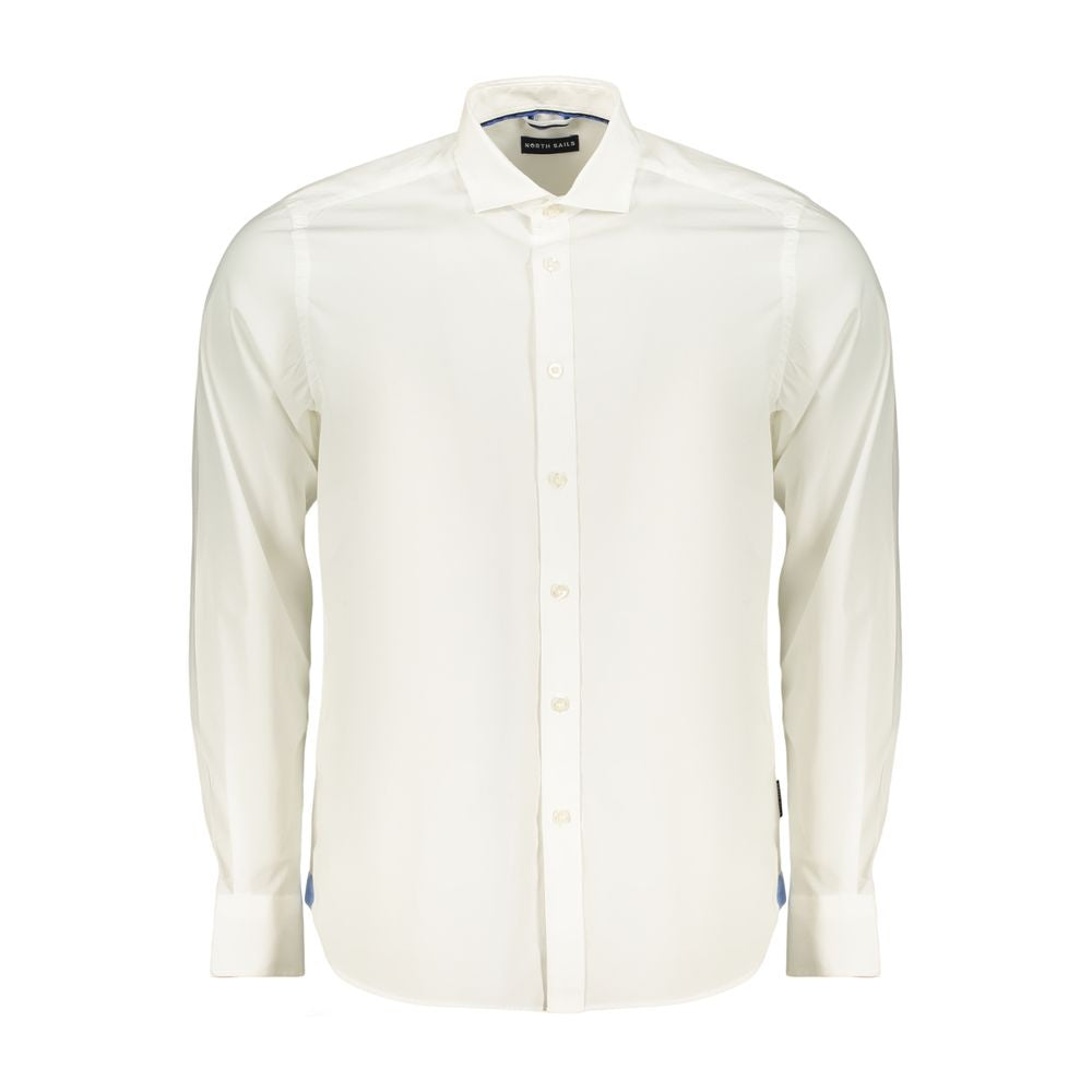 North Sails White Cotton Dress Shirt - Italian Collar