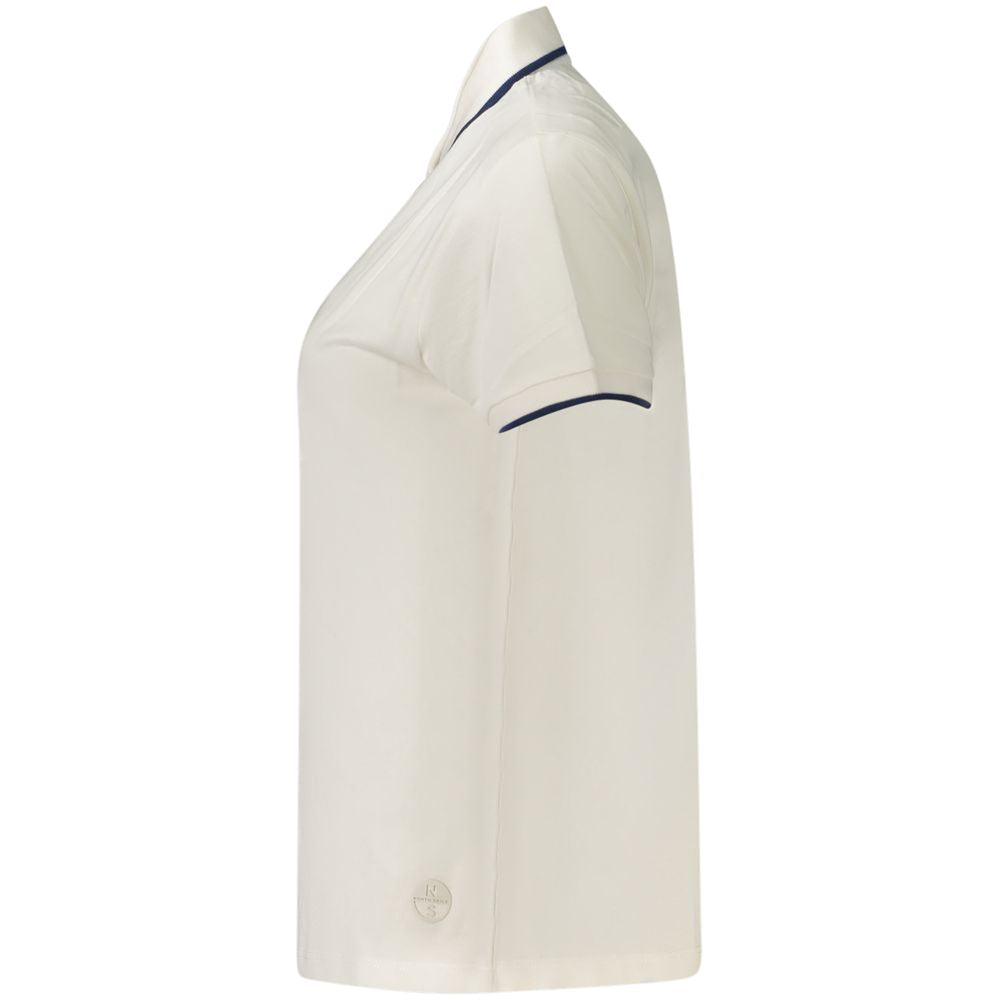 North Sails White Cotton Polo Shirt - Women's Short-Sleeved