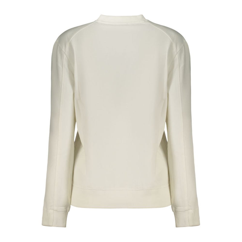 North Sails White Cotton Sweatshirt - Unbrushed Crew Neck