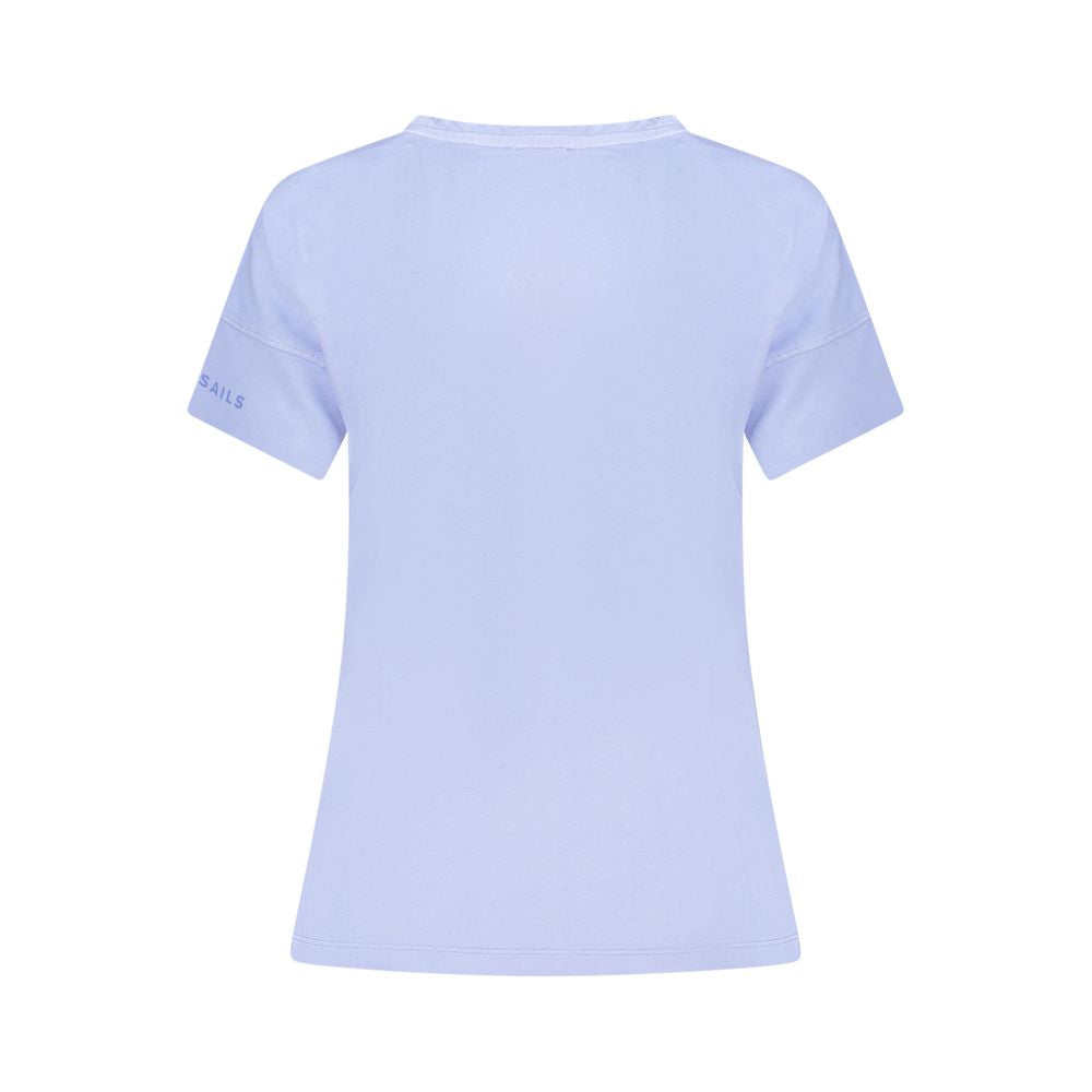 North Sails Purple Cotton T-Shirt - Stylish & Eco-Friendly