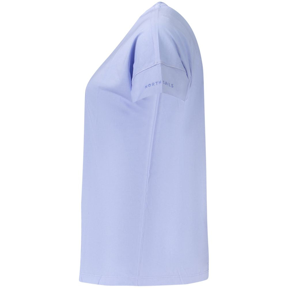 North Sails Purple Cotton T-Shirt - Stylish & Eco-Friendly