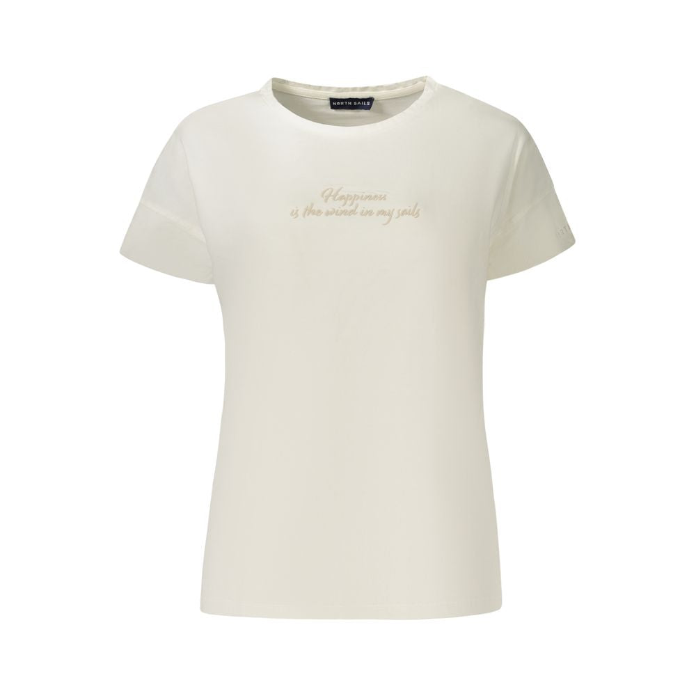 North Sails White Cotton T-Shirt - Stylish & Sustainable