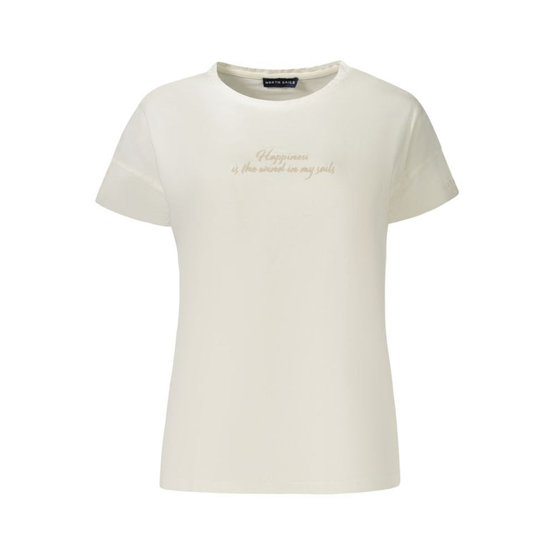 North Sails White Cotton T-Shirt - Stylish & Sustainable