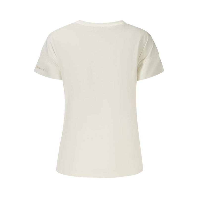 North Sails White Cotton T-Shirt - Stylish & Sustainable