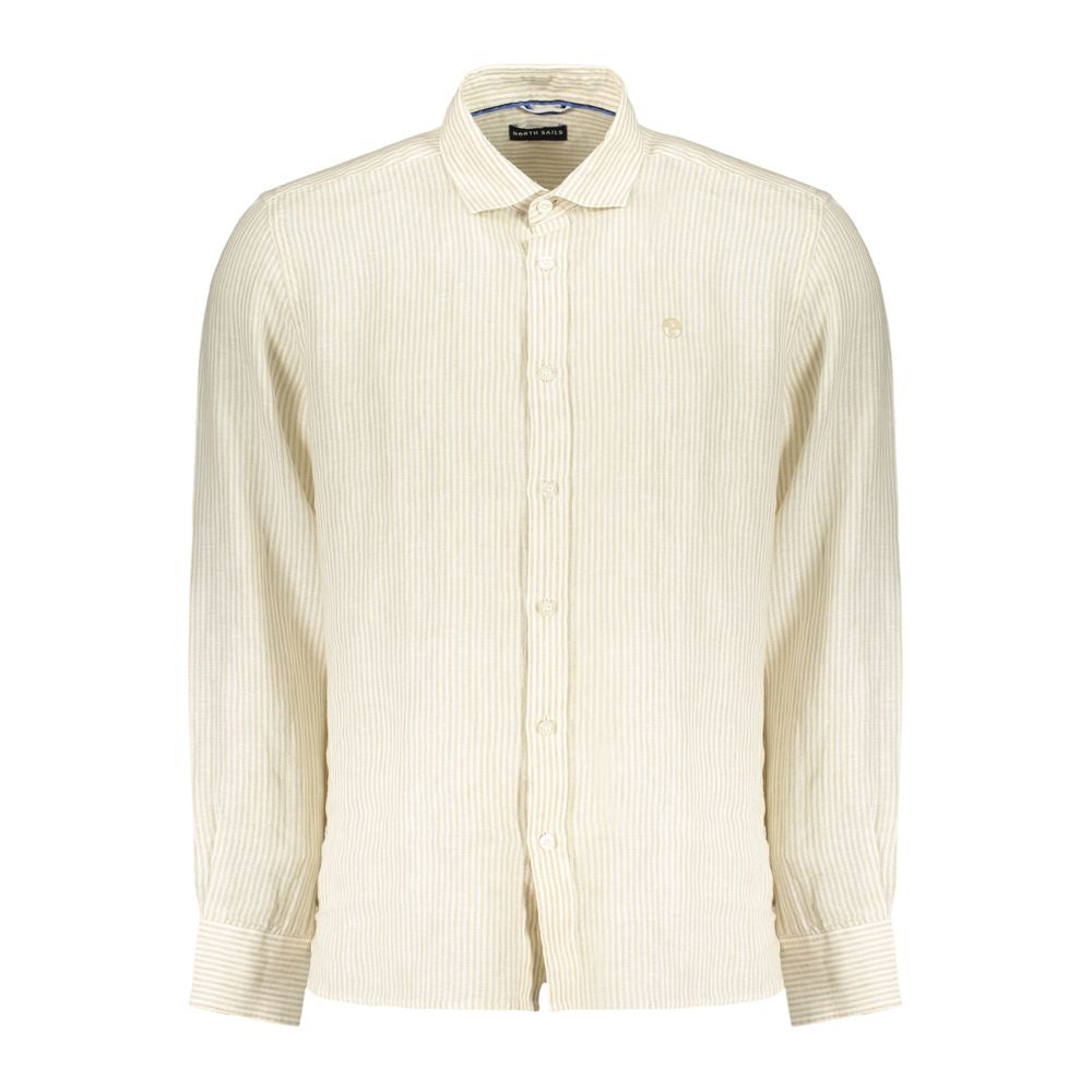 North Sails Beige Linen Shirt for Men