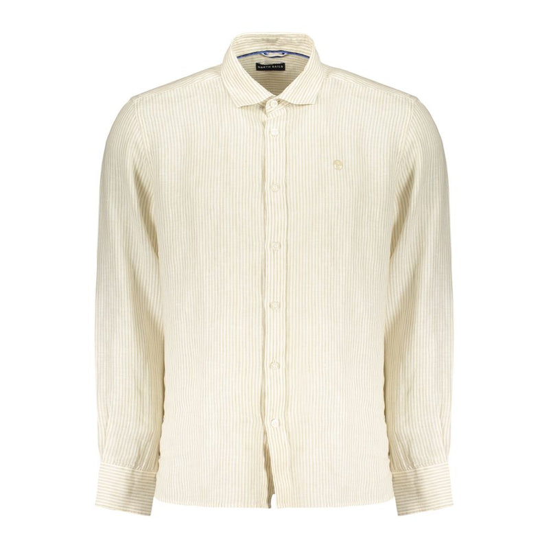 North Sails Beige Linen Shirt for Men