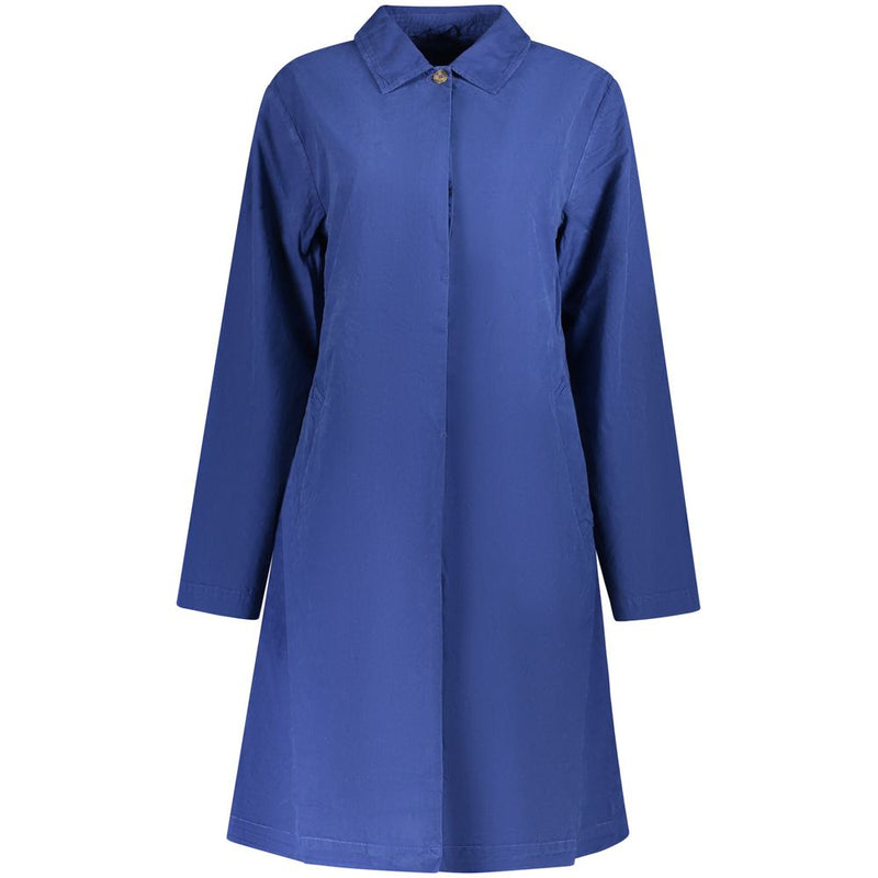 North Sails Blue Cotton Trench Coat for Women
