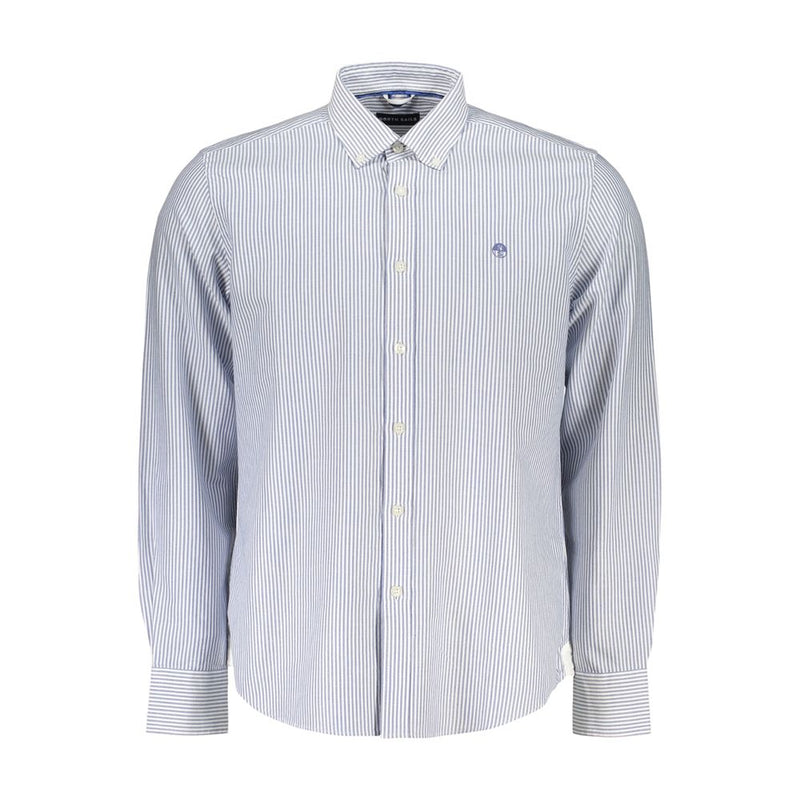 North Sails Blue Cotton Dress Shirt for Men