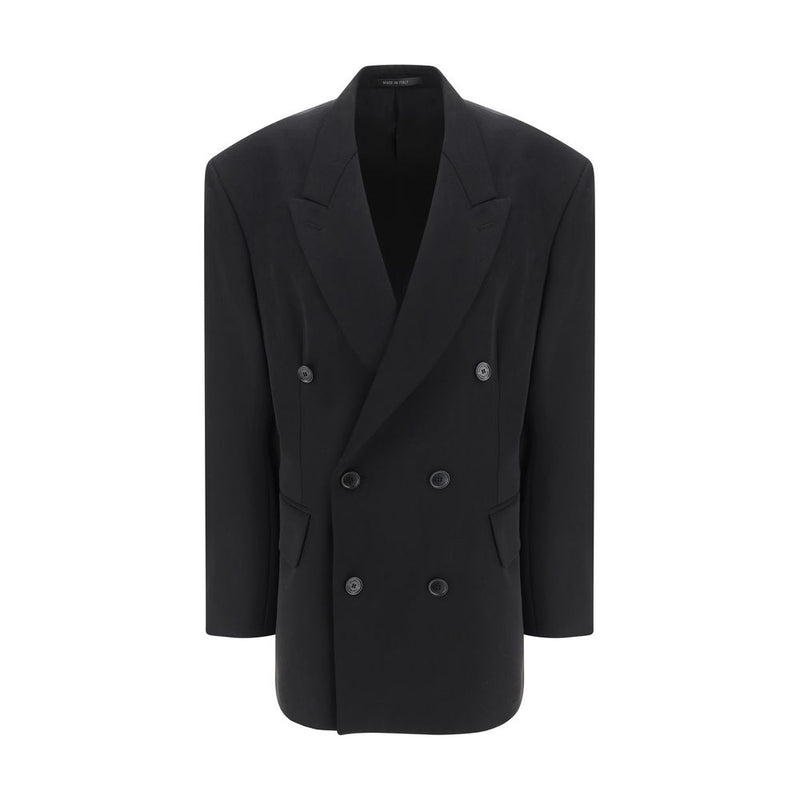 Balenciaga Black Wool Oves Aries Blazer