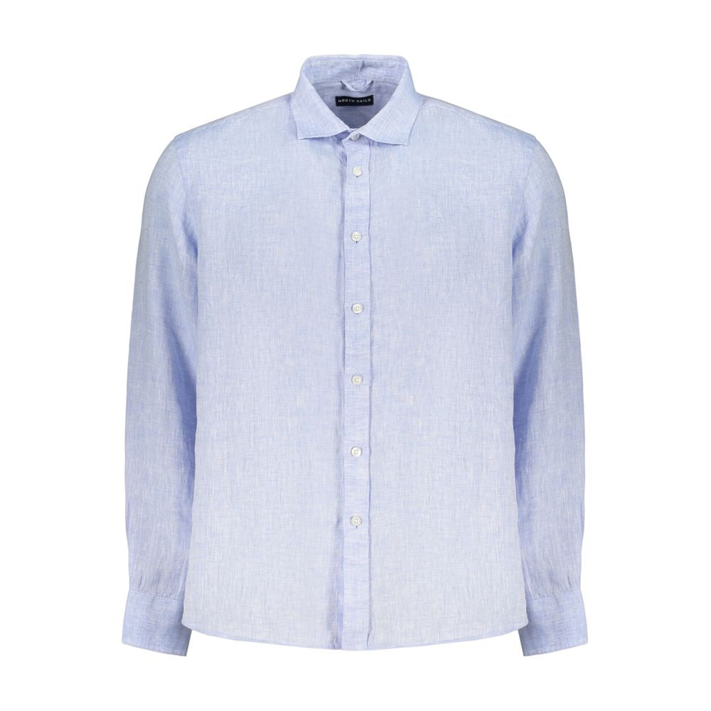 North Sails Azzurro Linen Men's Shirt - Light Blue