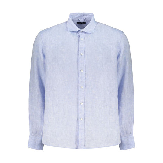 North Sails Azzurro Linen Men's Shirt - Light Blue