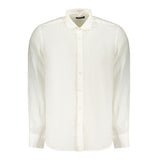 North Sails White Linen Men's Shirt - Timeless Elegance