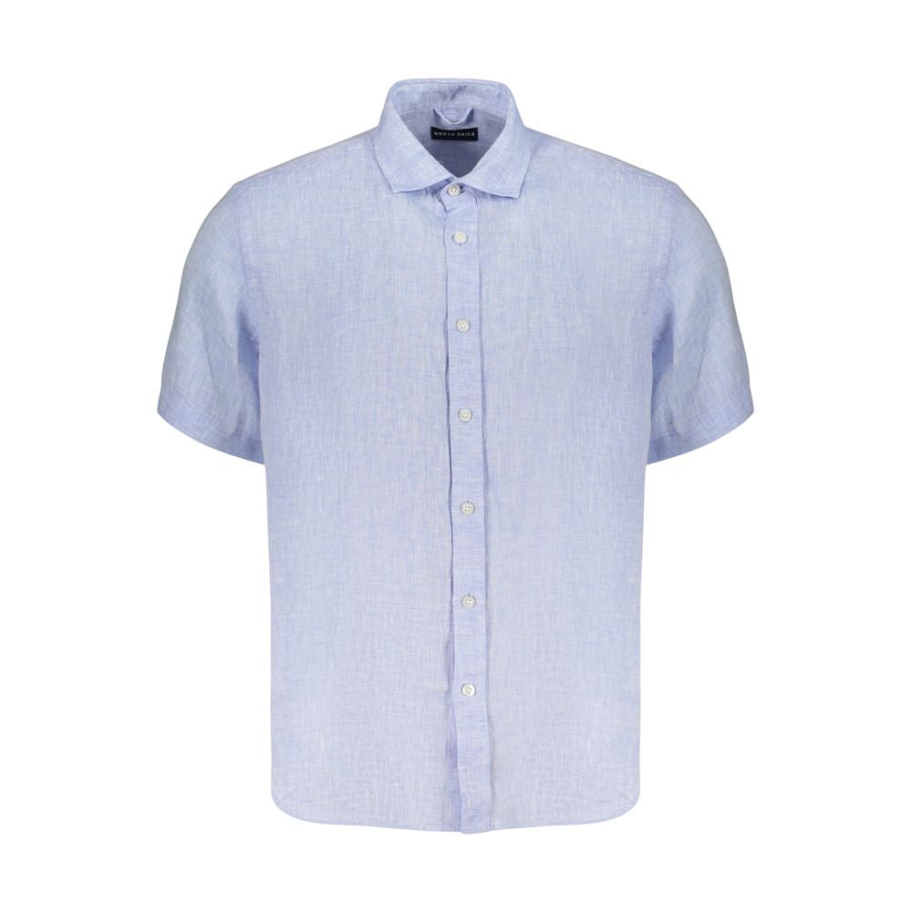 North Sails Azzurro Linen Men's Shirt - Light Blue