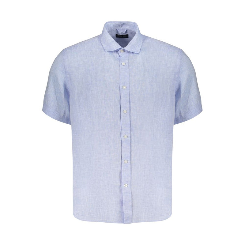 North Sails Azzurro Linen Men's Shirt - Light Blue