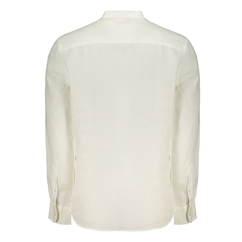 North Sails White Linen Men's Shirt - Sophisticated Style