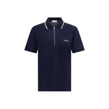 Ferragamo Blue Cotton Polo Shirt - Contemporary Elegance