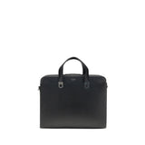 Ferragamo Black Calf Leather Bos Taurus Briefcase