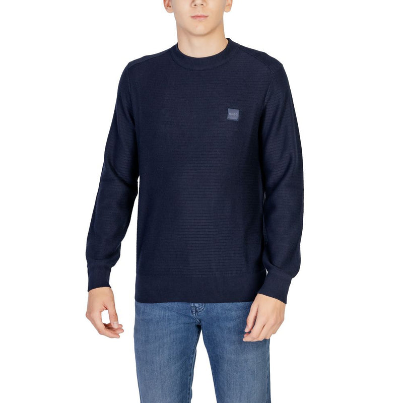 Hugo Boss Blue Cotton Sweatshirt for Men