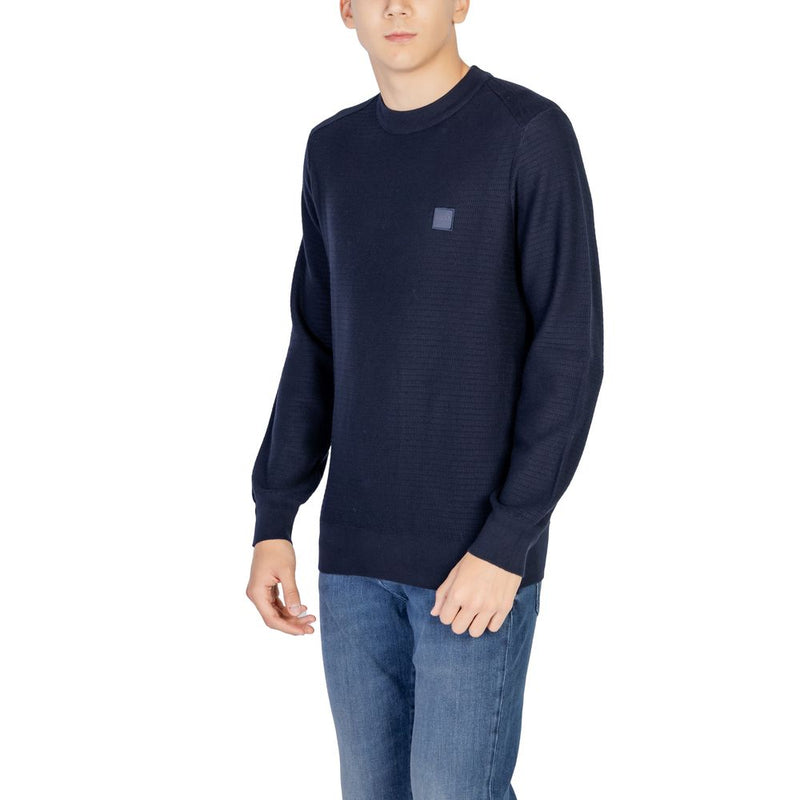 Hugo Boss Blue Cotton Sweatshirt for Men