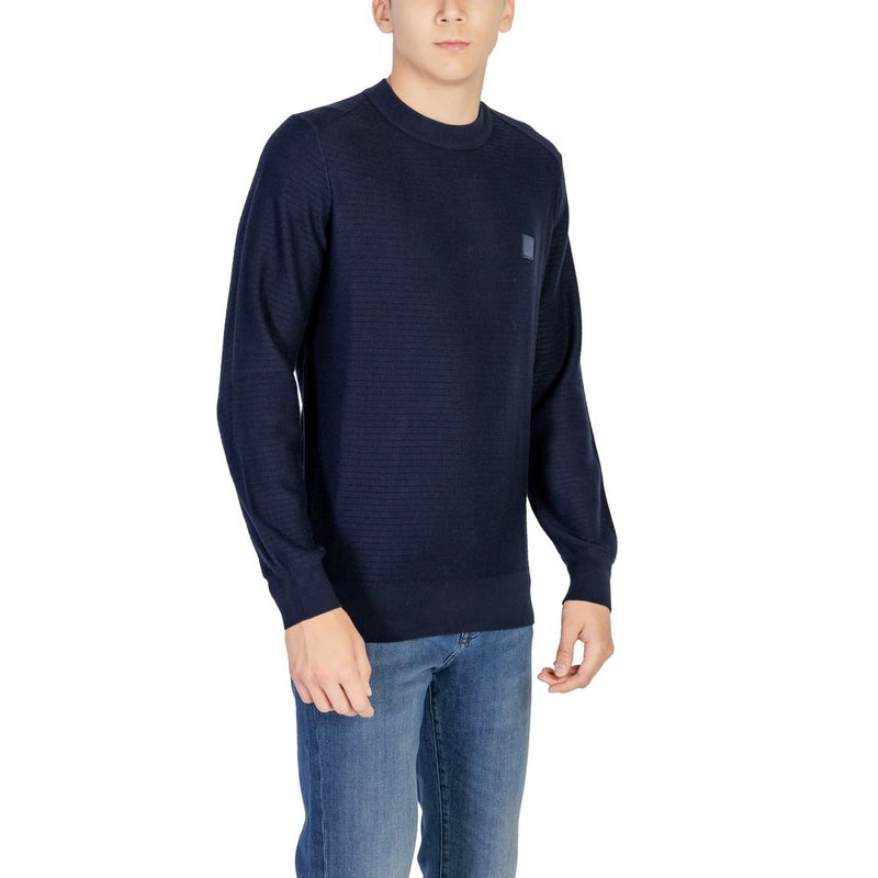 Hugo Boss Blue Cotton Sweatshirt for Men