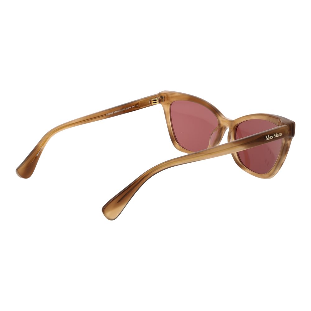 Max Mara Brown Acetate Cat Eye Sunglasses
