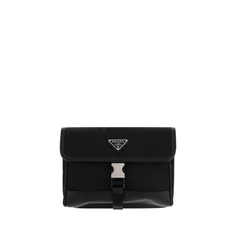 Prada Black Re-Nylon Phone Case - Sustainable Style