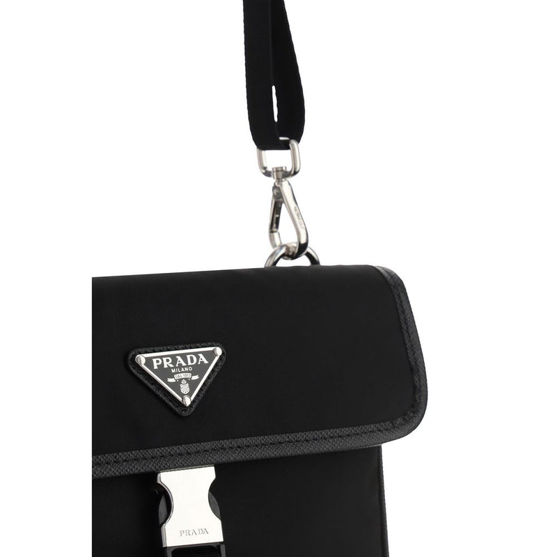 Prada Black Re-Nylon Phone Case - Sustainable Style