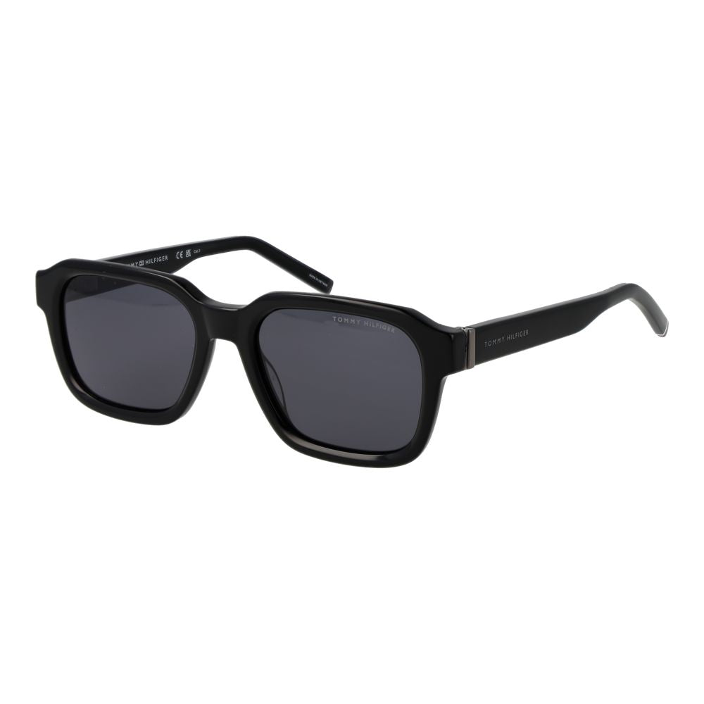 Tommy Hilfiger Black Acetate Sunglasses for Men