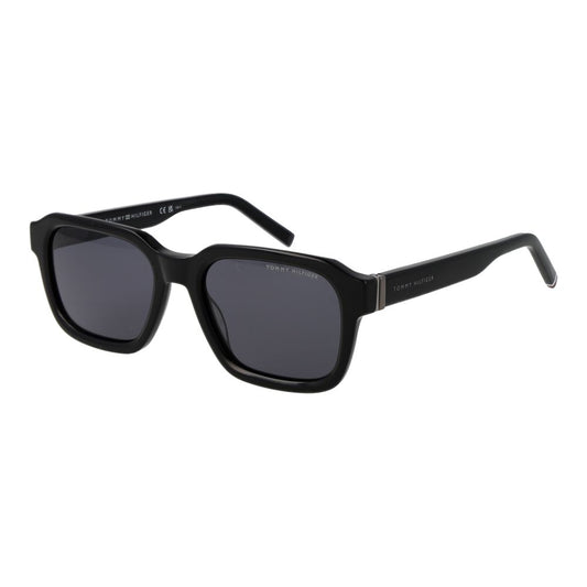 Tommy Hilfiger Black Acetate Sunglasses for Men