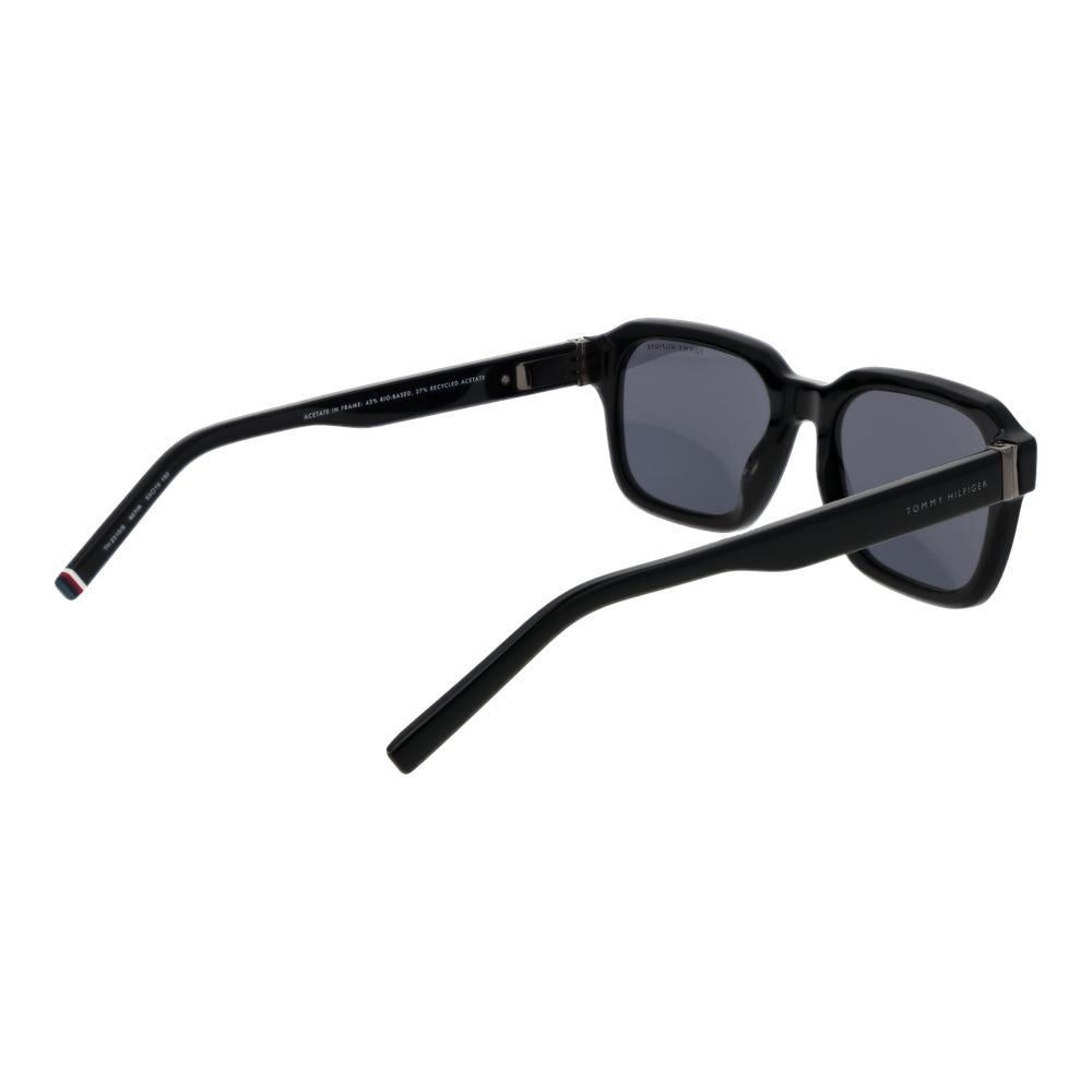 Tommy Hilfiger Black Acetate Sunglasses for Men