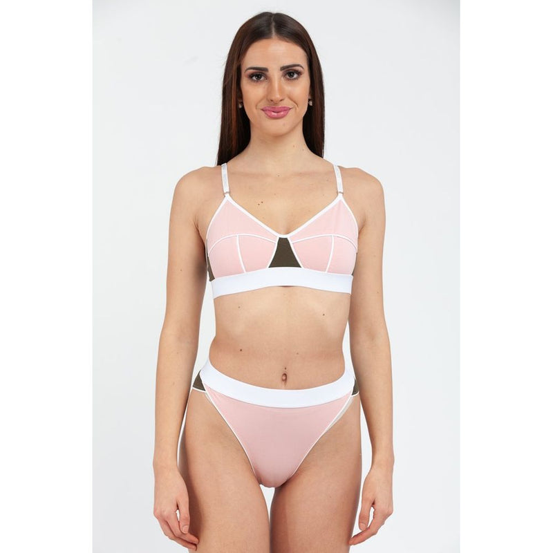 Moschino Multicolor Cotton Bra - Chic Comfort for Women