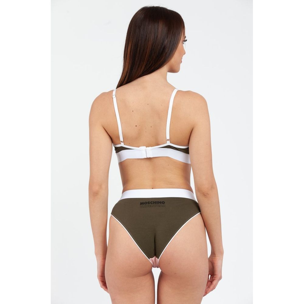 Moschino Multicolor Cotton Bra - Chic Comfort for Women