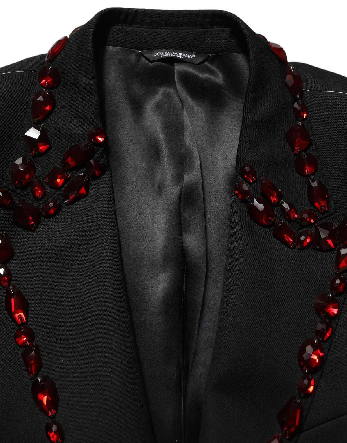 Dolce & Gabbana Black Crystal Embellished 2 Piece Suit
