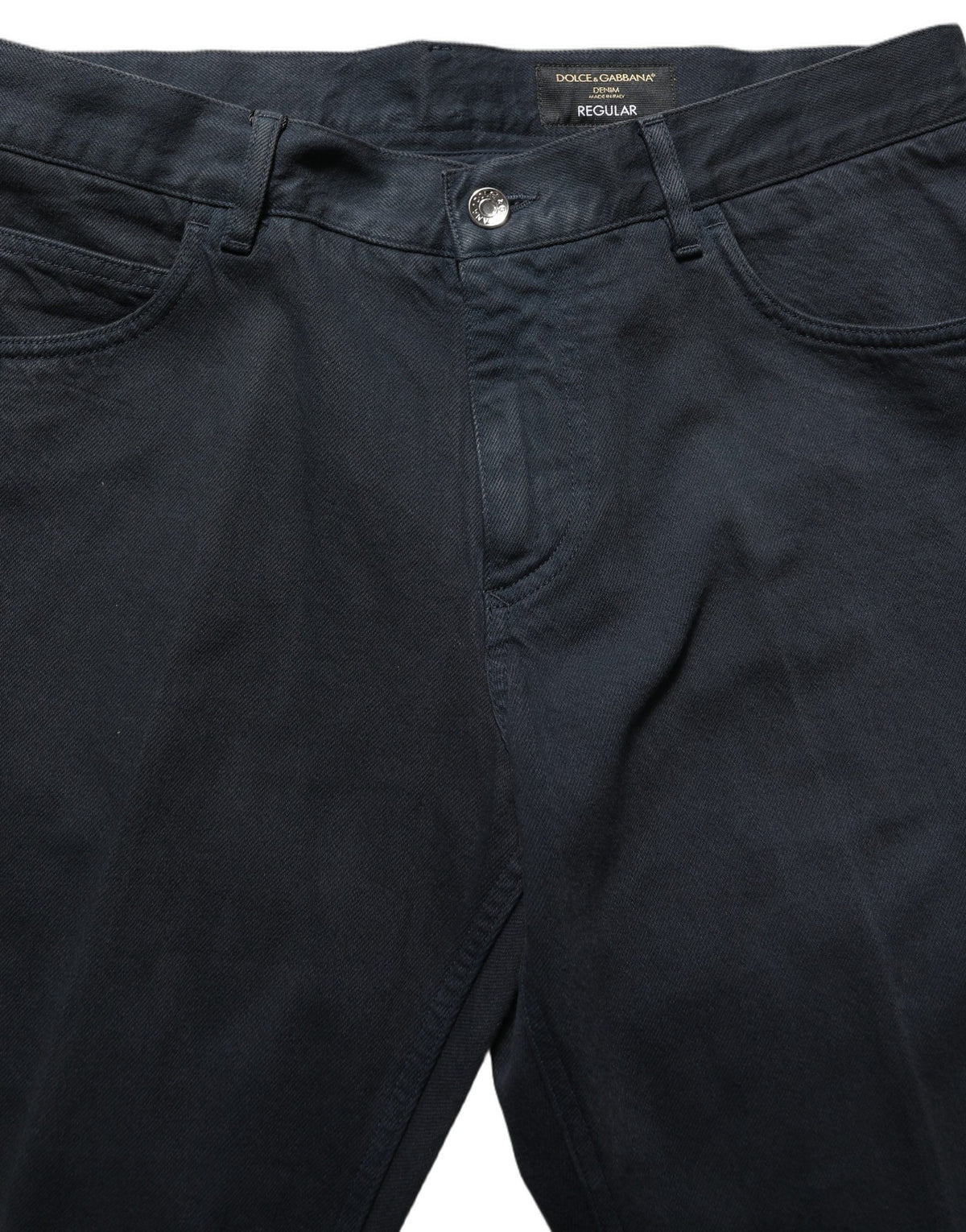 Dolce & Gabbana Black Cotton Mid Waist Skinny Jeans for Men