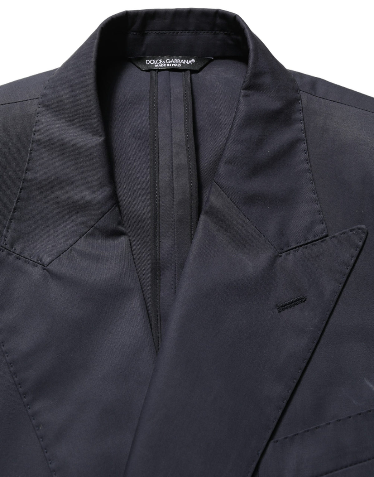 Dolce & Gabbana Blue Cotton Slim Fit Formal 2 Piece Men Suit
