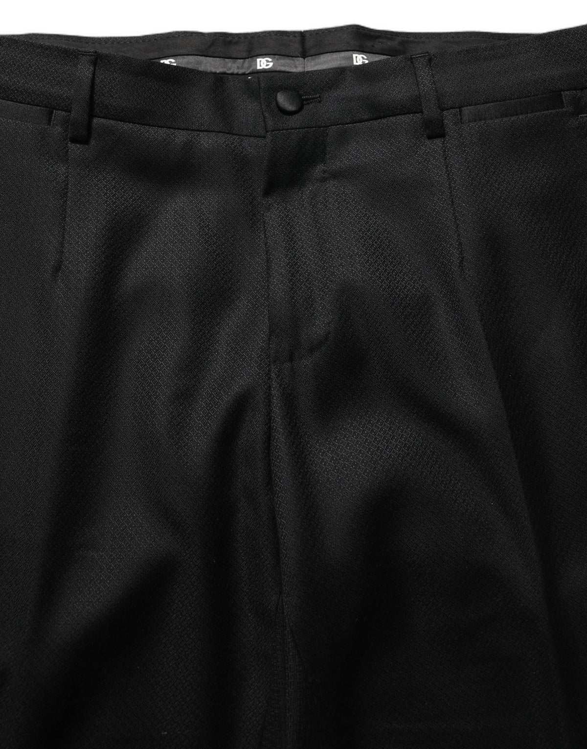 Dolce & Gabbana Black Wool Slim Fit Formal 2 Piece Suit