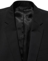Dolce & Gabbana Black Wool Slim Fit Formal 2 Piece Men Suit