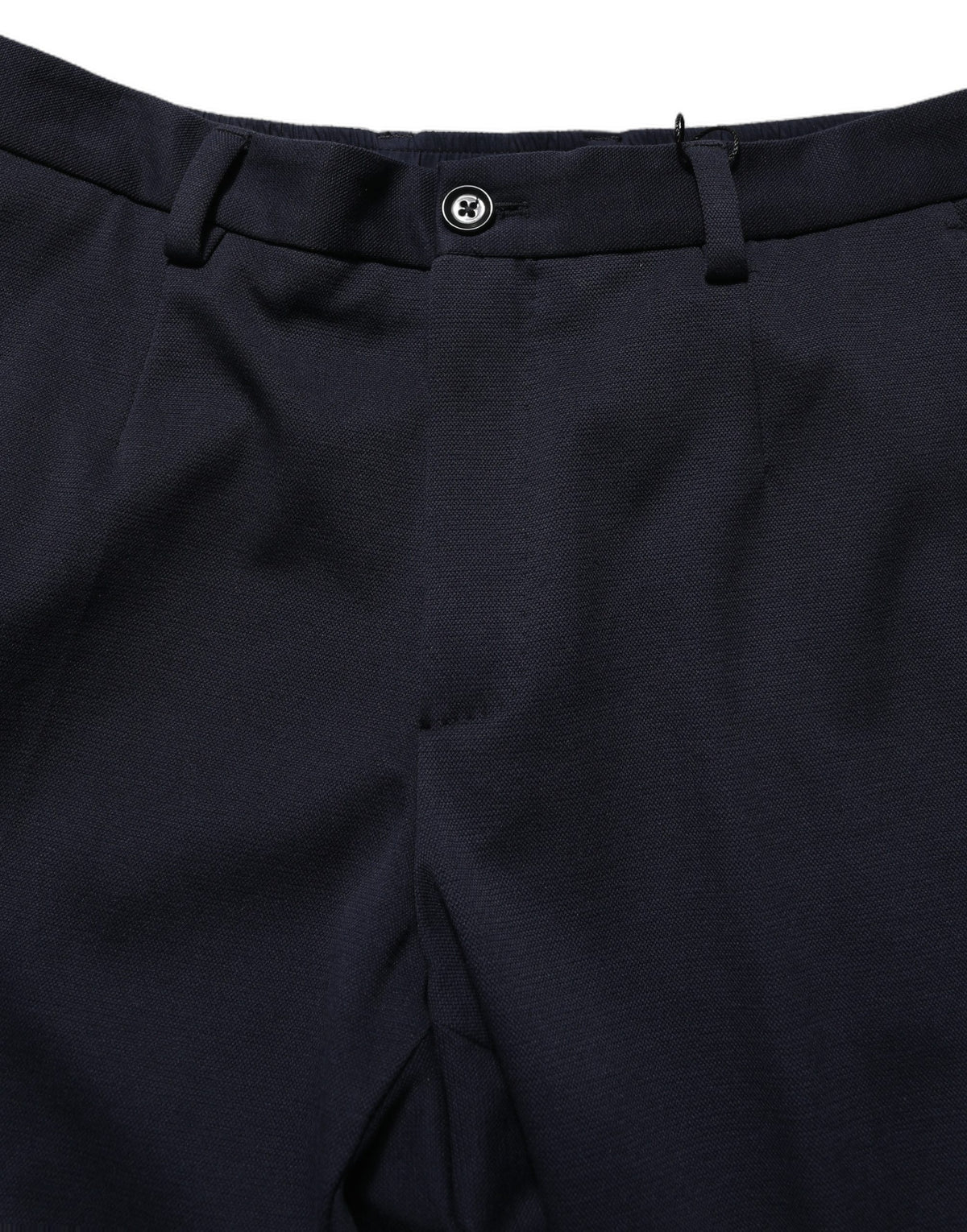 Dolce & Gabbana Black Cotton Tapered Leg Dress Trouser Pants