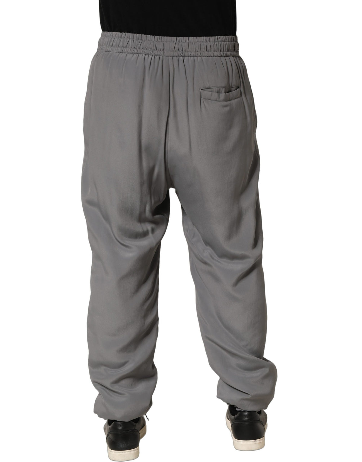 Dolce & Gabbana Gray Cotton Jogger Sweatpants for Men